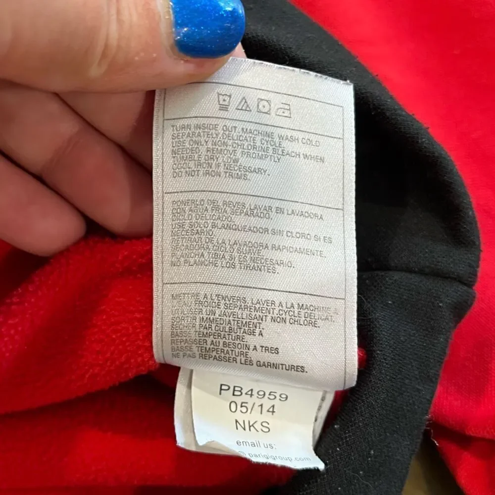 Puma Kids Hoodie Red and Black Fleece - Size S